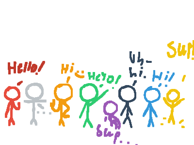 I make stick persons in this studio