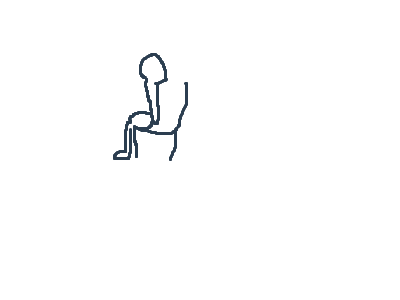 When you lean in deh chair and fall