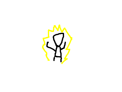 super sayian stick figure