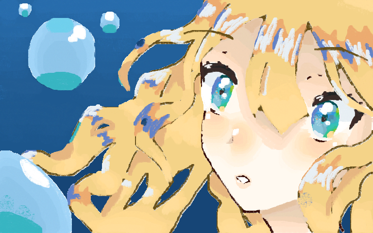 just realized that the hair looks like a nightmare