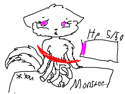 Undertale battle - Lillypeaches - You monster