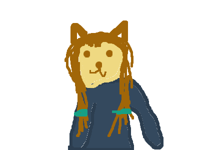 who is under the hood? it was a half girl-wolf.