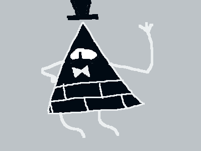 Bill Cipher "Missed me?" A nice drawing.