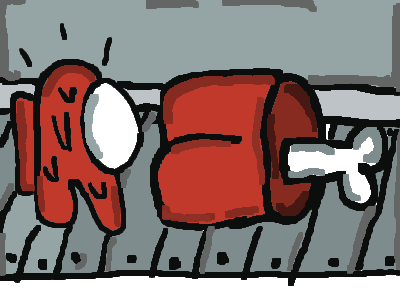 mini crewmate finds his dad