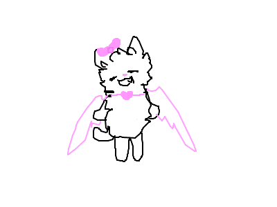 wing,heart necklace and bow bounce