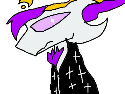gave him a mouth (not fully cannon)