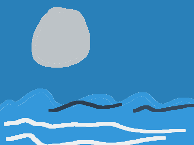 <sun goes up moon goes down>