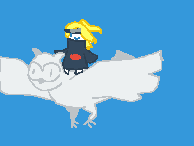 Deidara and his clay bird