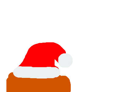 santa forgot his hat