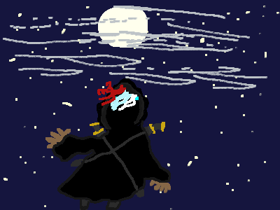 My OC at Night Time/Windy