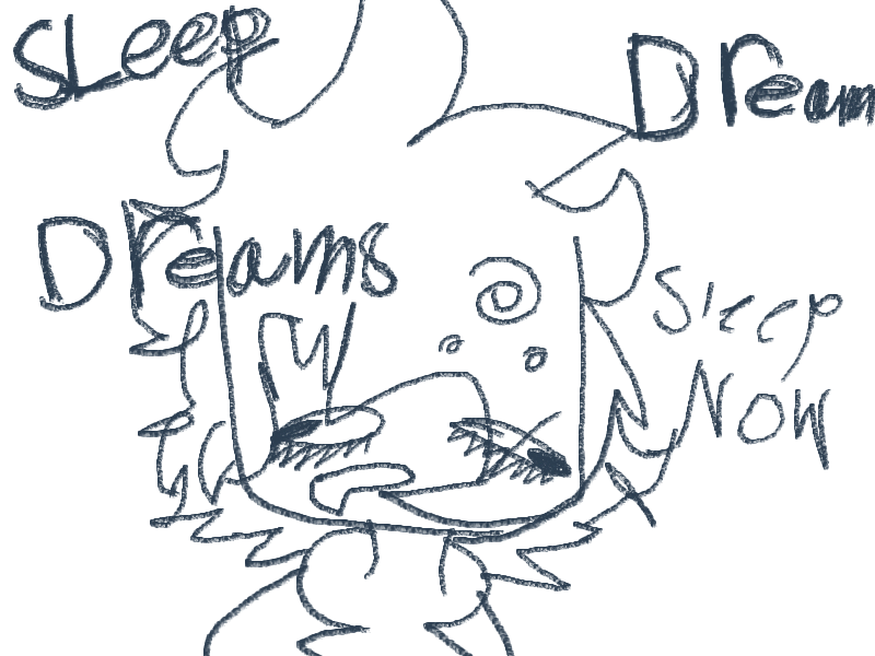 Im in class trying to sleep