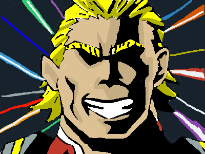 art: All Might - my hero academia