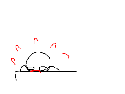 headbang on table ;v