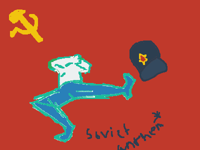 the Russian dance(with soviet flag course ) meme*