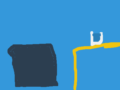 A Box "Drinks" Water