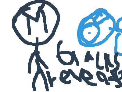 black smashes blue into a pulp