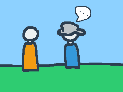 "Hold that thought. My world needs me."