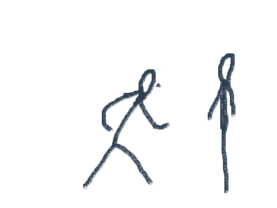 Punch + kick but turning into diffrent people