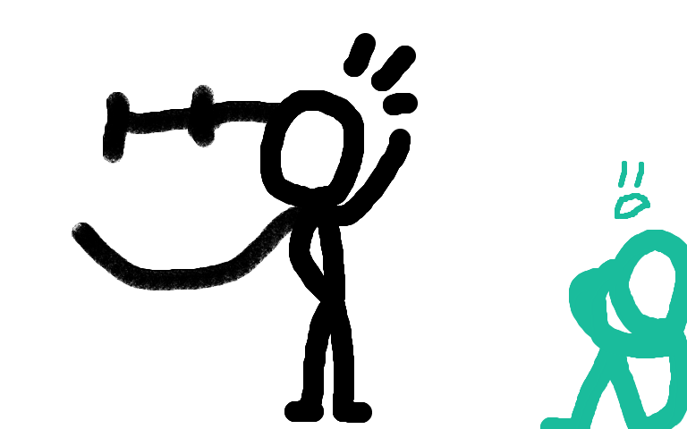 ah yes, a personified stickfigure