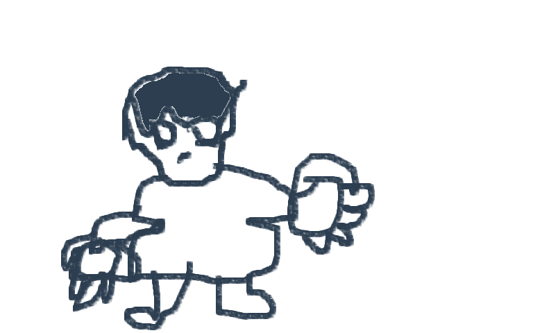 Me trying to draw a anime person just a try