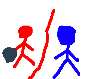 stickman fight red vs blue