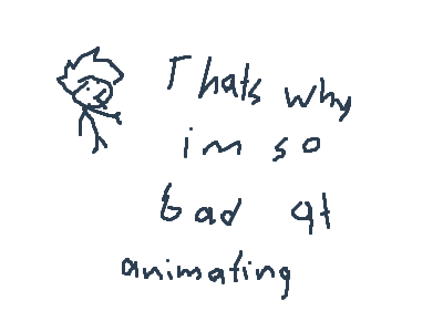 I make all animations using mouse