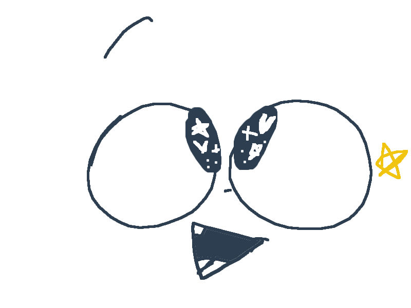 Lol i remember drawing circle eyes