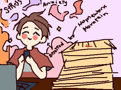 Today she wrote to me (≧▽≦)