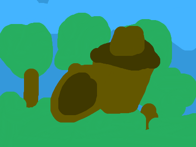 yes i remade a bob ross painting