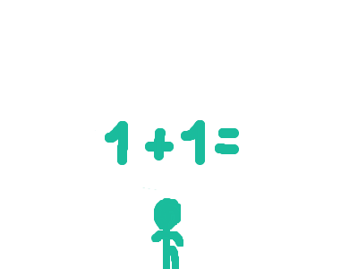 Stickman does math in a nutshell. (School memes)