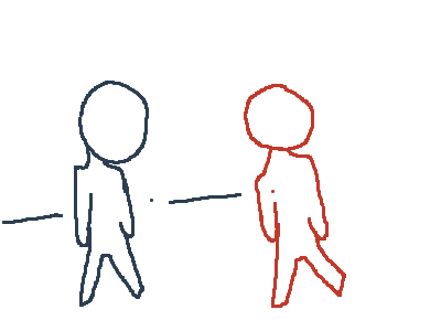 A fighting animation