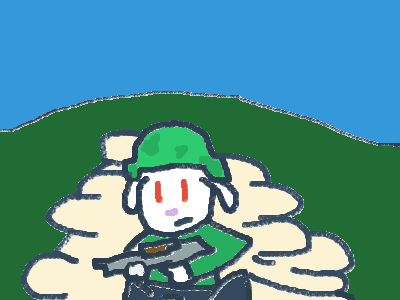 me being a true solider