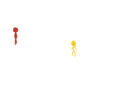 red defeating yellow