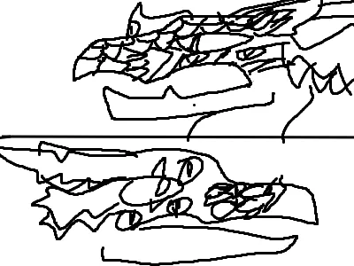 rough sketch of my dragon puppet Lucius