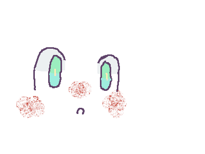 i tried cartoon eyes if it is =w=