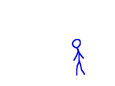 Stick man ninja kick