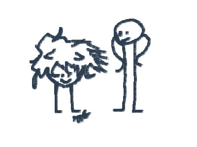 Me and tall guy looking at ant