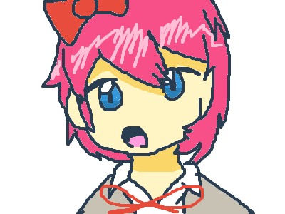 So i tried drawing the DDLC Girls..