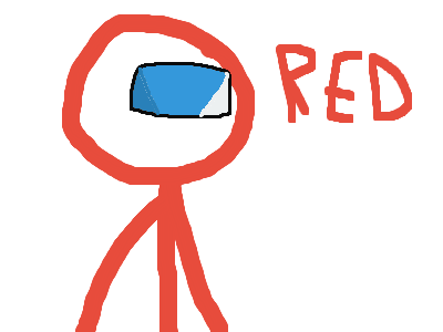 Impostor Characters but as stick figures