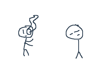 Me vs a guy with a glowing eye