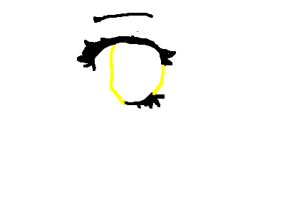 Anime yellow female eyeball blink (MOUSE)