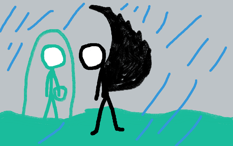 spring time = haha wings that is also umbrella