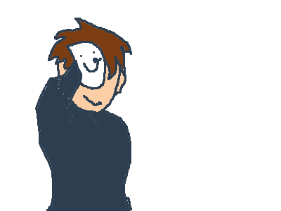 Clueless with his mask off animation