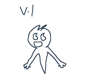 My character v.1,v.2,v.3, v.4