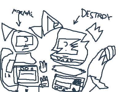 normal and destroy robotpop