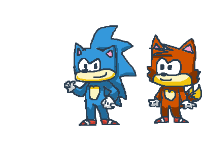 Just art #3 (sonic and tails)