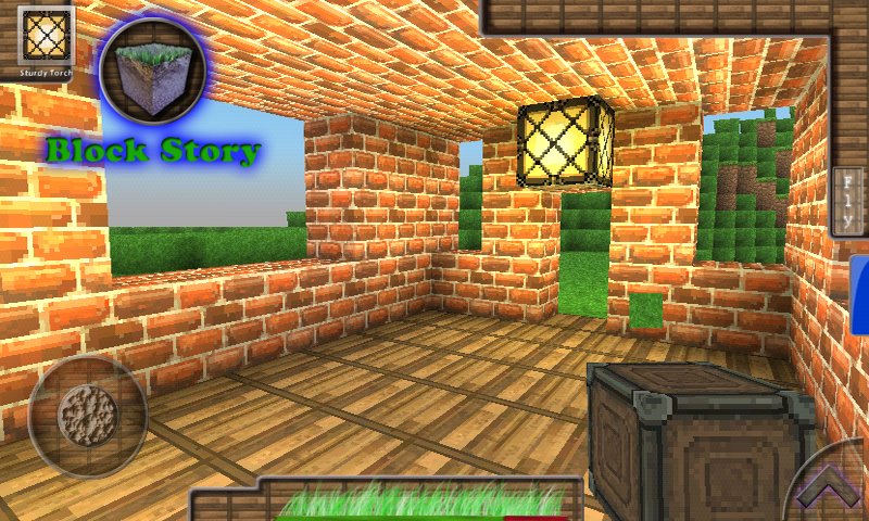 Домик из кирпича внутри Block Story