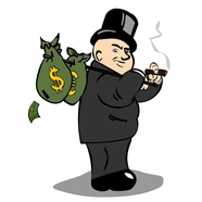 Money guy cartoon