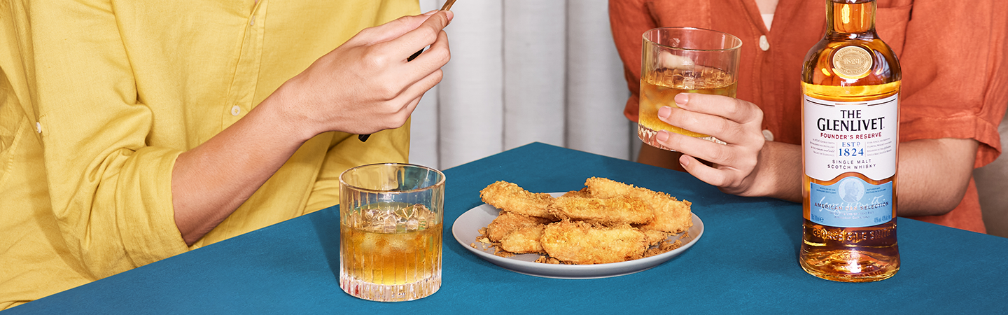 The Glenlivet Founder's Reserve paired with Banana Fritters Pisang Goreng Southeast Asian Snacks you did not know you could pair with whisky