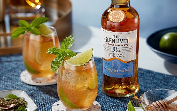 The Glenlivet Founder's Reserve Mint Lime Splash The Glenlivet Founder's Reserve Mint Lime Splash